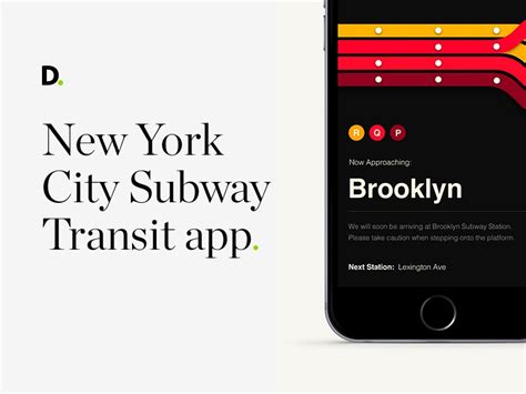 The new york subway app completely takes the stress away from travelling around the big apple. New York City subway transit app concept by Deloitte ...
