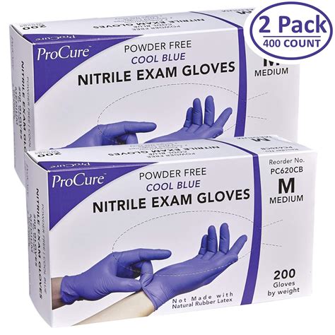Procure Disposable Nitrile Gloves 2 Pack Powder Free Rubber Latex Free Ebay