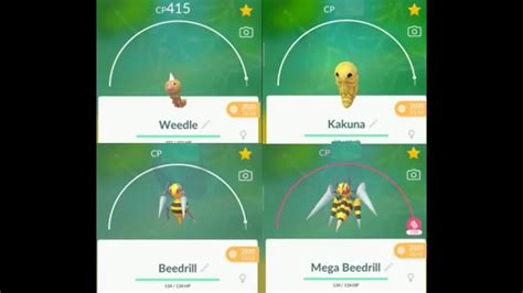 Weedle Evolution Into Kakuka Beedrill And Mega Beedrill In Pokemon GO YouTube