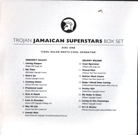 Trojan Jamaican Superstars Box Set Master Holt Disco Reggae Teresina Piauí