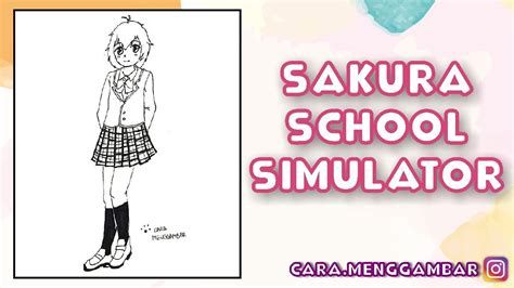 Cara Menggambar Dan Mewarnai Tema Game Sakura School Simulator Ep 331