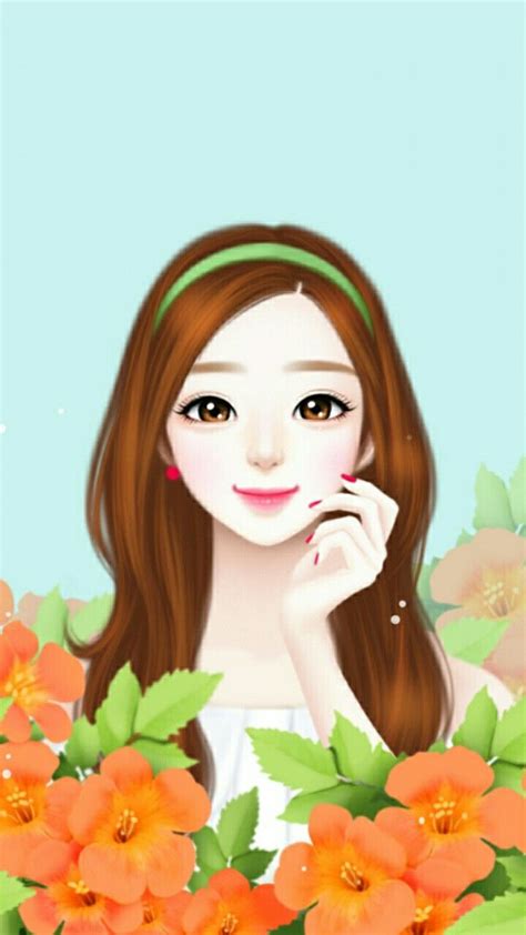 Kartun Wanita Cantik Corée Fond Décran Anime Cantik 720x1280