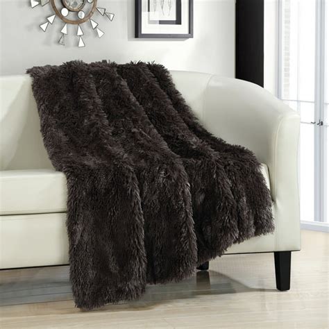 Chic Home 1 Piece Juneau Faux Fur Super Soft Ultra Plush Throw Blanket