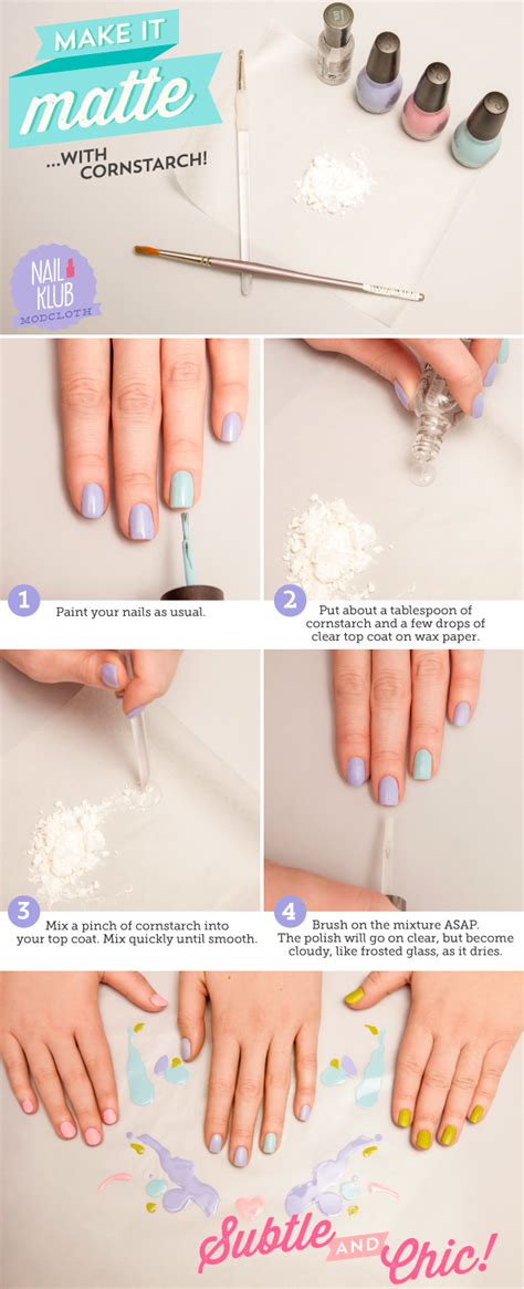 Make any nail polish matte! Nail Klub: Homemade Matte Polish for a Frosty Finish ...