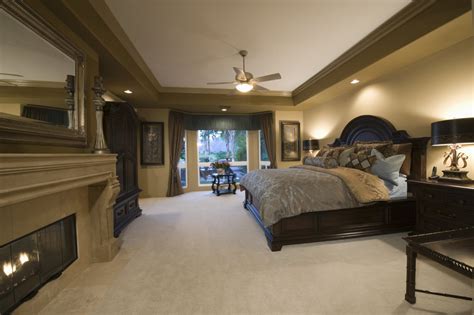 When thinking about adding more luxury to your bedroom, don't forget about the type of flooring you have! 101 Primary Bedrooms with Fireplaces (Photos)