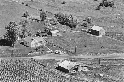 Vintage Aerial Historic Aerial Photography Of Rural American Farms