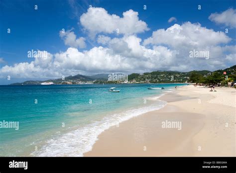 West Indies Grenada Caribbean St George Grand Anse Beach Waves Of