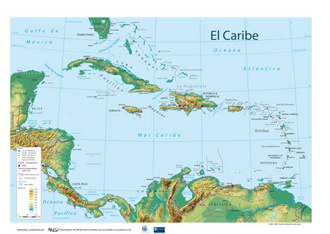 Mapa Politico De Centroamerica Y El Caribe