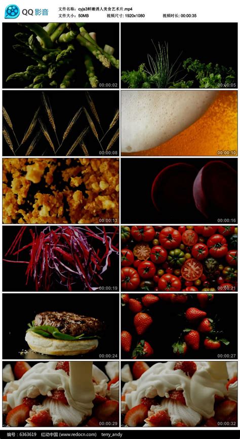 鲜嫩诱人美食艺术片视频素材图片 实拍素材 编号6363619 红动中国