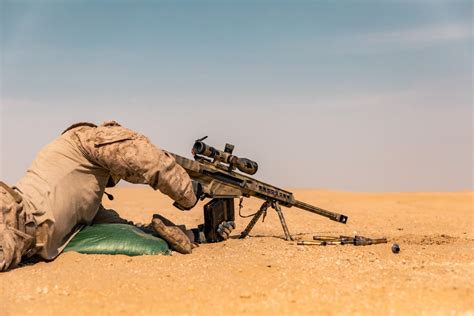 Potd M107 Semi Automatic Long Range Sniper Rifle In Kuwait The