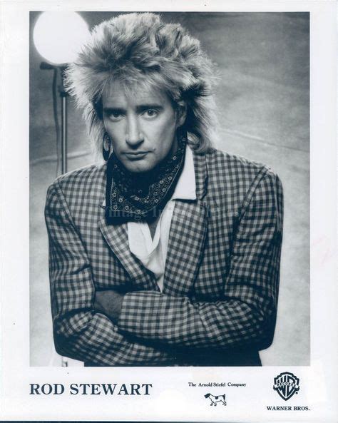 1984 Photo Rod Stewart Rock Singer British Musician Handsome Hollywood