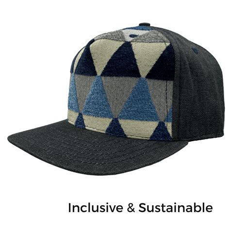 Primo Ball Cap Blue Triangle Denim Nubian Lane Hat Co