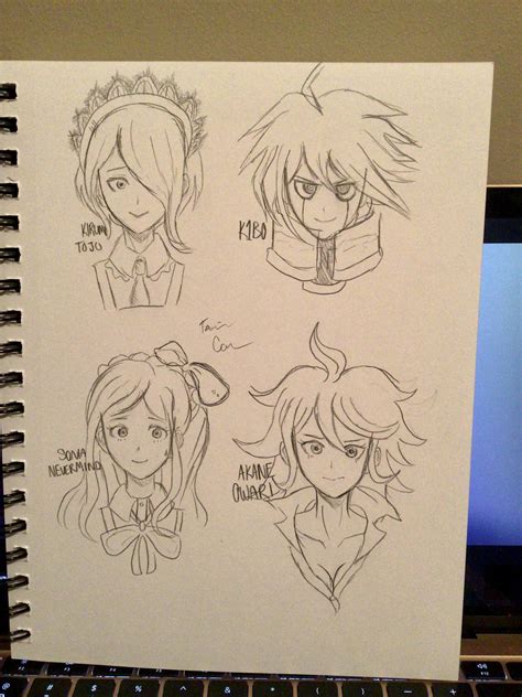 Heres Some Danganronpa Sketches Oc Rdanganronpa