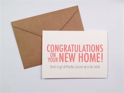 Funny Housewarming Card By Saidwithlove On Etsy