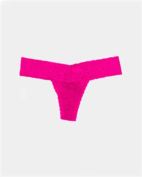 Set Of 3 Lace Thongs Red Hot Pink And Candy Pink Panty Postman