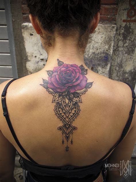 Back Neck Cover Up With Wonderful Devil Tattoo For Women Tattooshunter