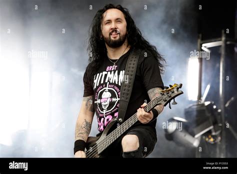 Frédéric Leclercq Of Dragonforce Performs On Stage During Download