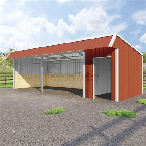 Barn Or Loafing Shed Building Kits Fully Enclosed Loafing Sheds