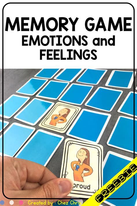 Feelings And Emotions Memory Game Freebie Memory Games For Kids