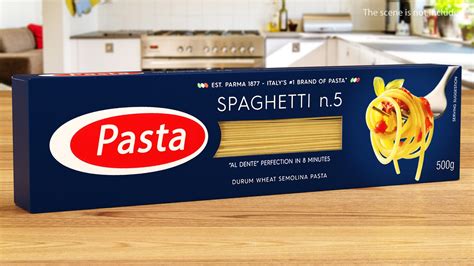 Spaghetti Pasta Box 3d Model Turbosquid 1509544