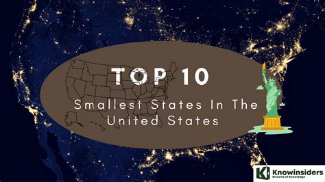 10 Smallest States In The United States Knowinsiders