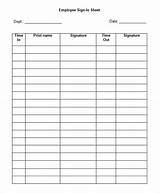 Pictures of Employee Payroll Sign Sheet