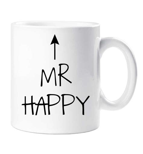 Mr Happy Mug Fathers Day Dad Uncle Grandad Grandpa Cup Etsy