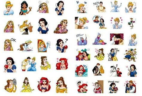Cartoon Princesses Set Of 40 Mini Assorted Stickers Decal Set