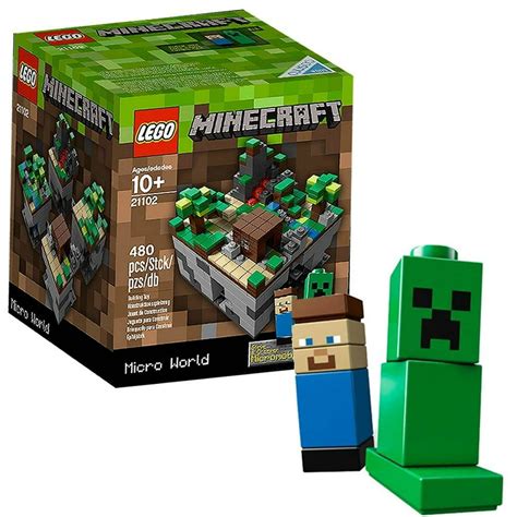 Lego Cuusoo Minecraft Micro World The First Night 21102 Steve Creeper