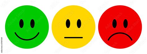 Vector Illustration Of Facial Expressions Smiley Icon Set Emoticons