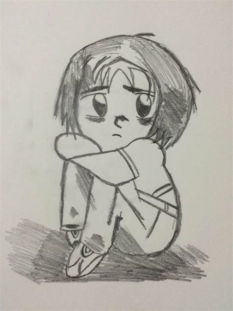 Sad Pencil Sketch