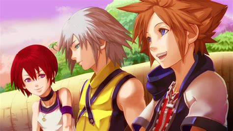 Kingdom Hearts Sora Riku Kairi Kingdom Hearts Characters Kingdom