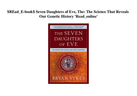 Reade Book Seven Daughters Of Eve The The Science That Reveals O