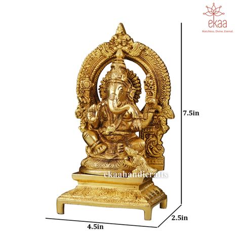 75 Brass Lord Ganesha Goddess Lakshmi Goddess Saraswati Idols