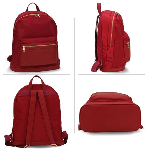 Wholesale Burgundy Unisex Backpack School Bag Ag00581