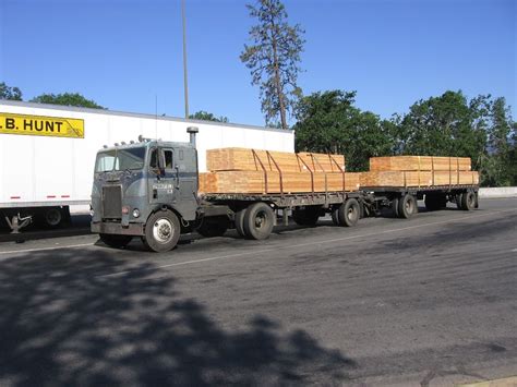 1968 White Freightliner Hauling Lumber In Oregon Taken In 2007 At A