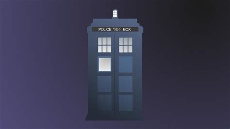 Minimalist Doctor Who Tardis 1920x1080 Oc Wallpapers