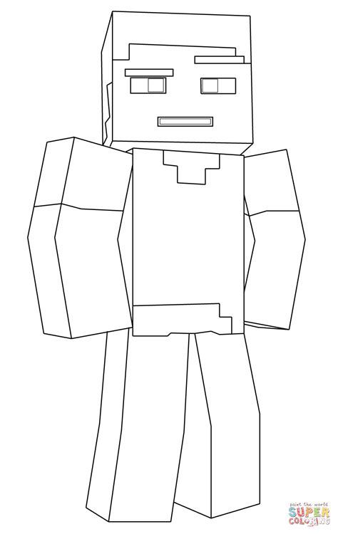Desenho De Minecraft Steve Para Colorir Desenhos Para Colorir E