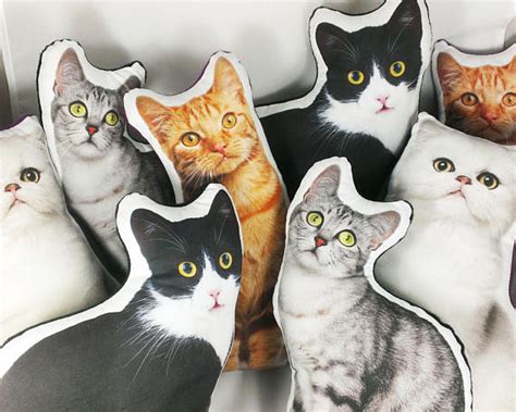 100% handmade & made to order (worldwide shipping). Custom Pet Pillow Custom Cat Pillow best cat lover gifts shape