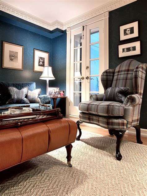 20 Blue And Brown Living Room Designs Decorating Ideas Design