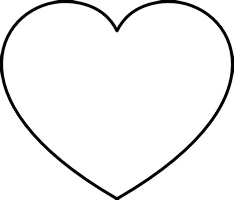Heart Shapes To Print Clipart Best