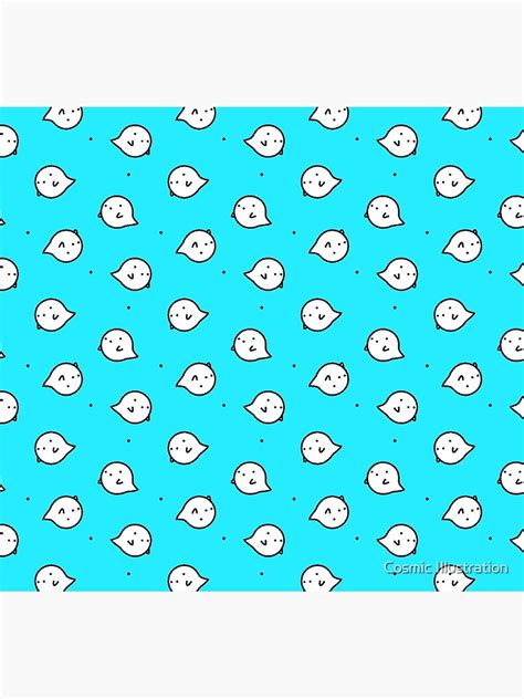 Cute Ghost Pattern Design Poster For Sale By Amritv Redbubble