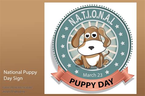 National Puppy Day Sign Grafik Von Karya Langit · Creative Fabrica
