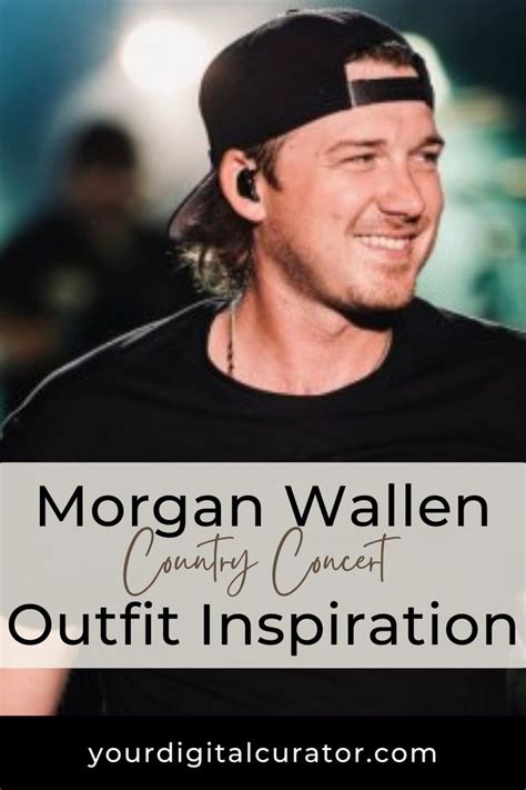 A Man Smiling With The Words Morgan Wallen Country Concert Outfitt