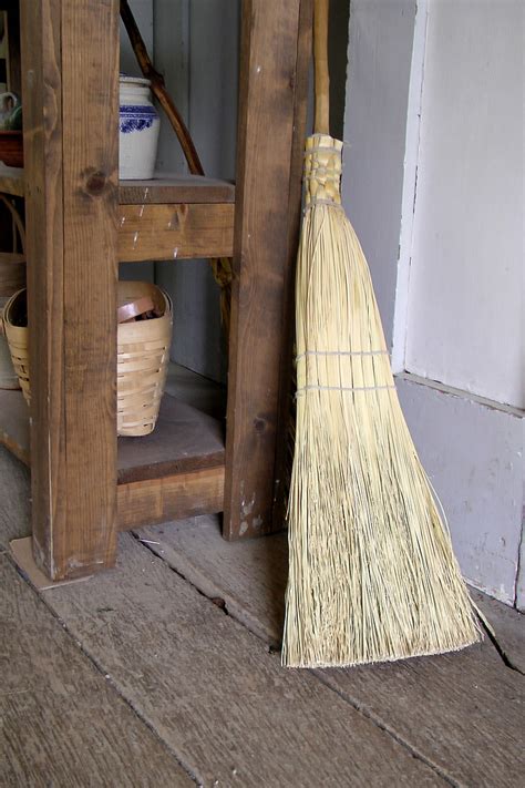 Royalty Free Photo Brown And Beige Broom Leaning On Table Pickpik