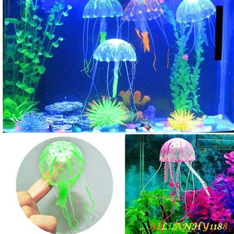 Glowing Effect Fish Tank Decor Aquarium Artificial Silicone Vivid
