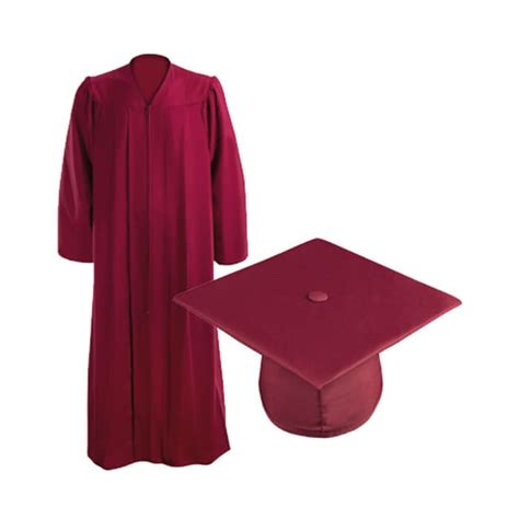 Set Maroon Caps And Gowns