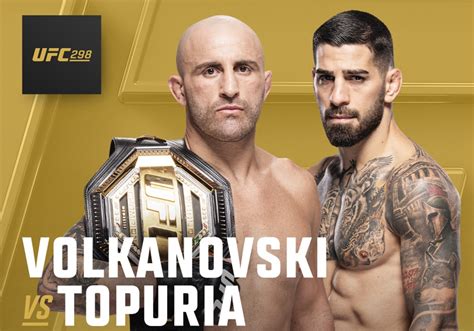 Alexander Volkanovski Vs Ilia Topuria Fecha Cartelera Horarios