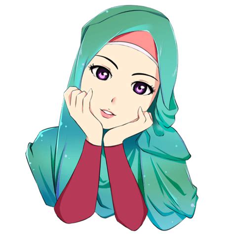 Gambar Kartun Muslimah Lucu Jilbab Hijau Cartoon Girl Drawing Hijab Cartoon Cute Cartoon Girl