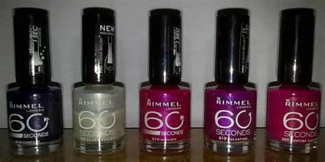 Review Rimmel 60 Seconds Nail Polishes